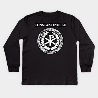 Constantinople Byzantine Empire Logo Kids Long Sleeve T-Shirt